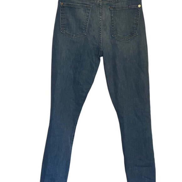 7 For All Mankind The Ankle Skinny jeans, sz 26 - Picture 2 of 5